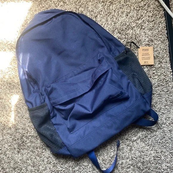 Pink Victoria\'s Secret Blue Classic Backpack NWT PINK Victoria main image 4